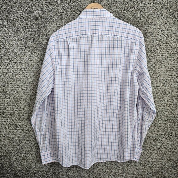 J Crew Shirt Mens Medium Pink Blue Button Down Long Sleeve Collared Casual - Picture 2 of 7